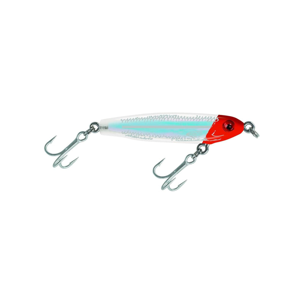 MirrOLure Fishing Hook, 2.25in 3/16oz, Red Hd/White/Silver