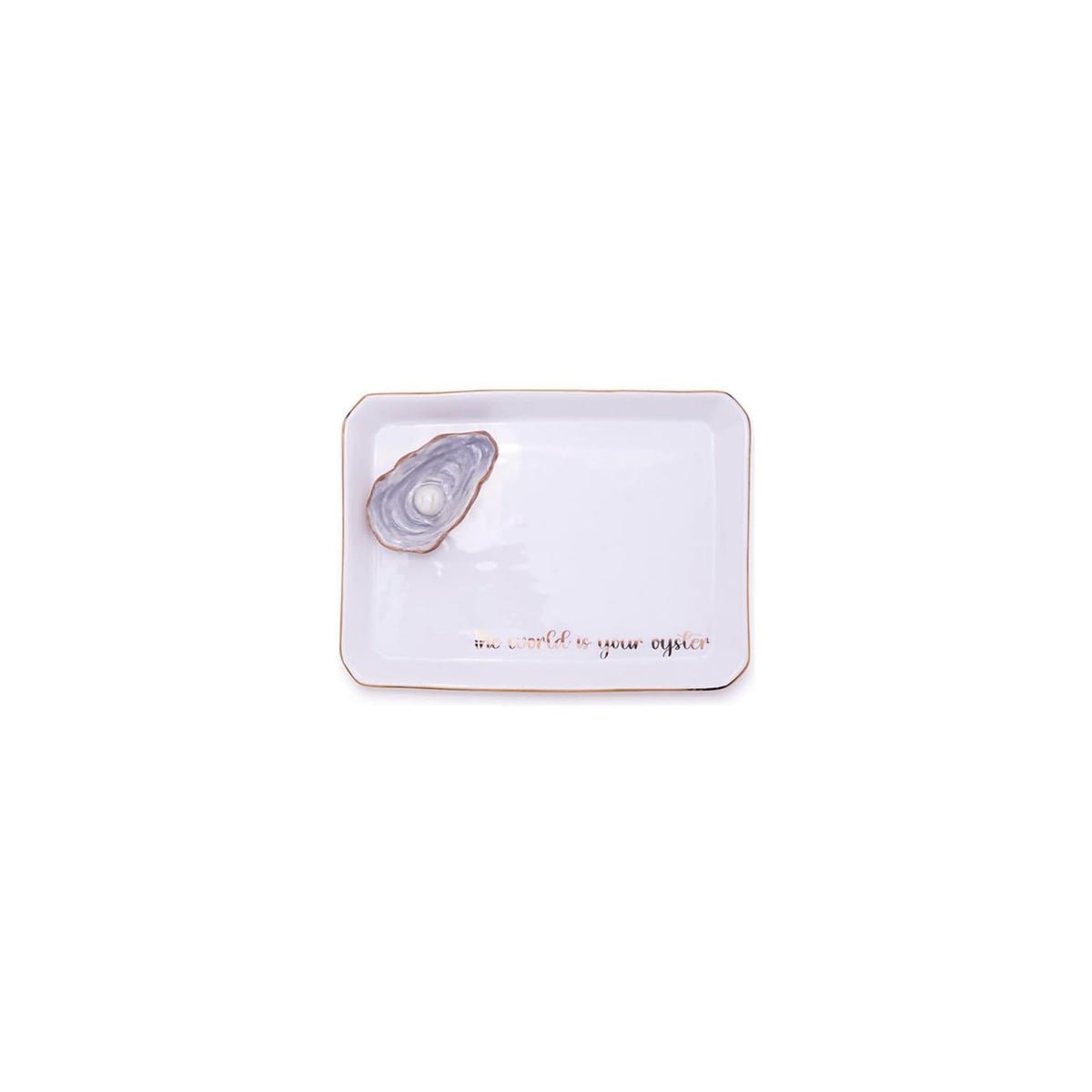 Two's Company Tray, 6.5" x 1" x 5", Multicolor