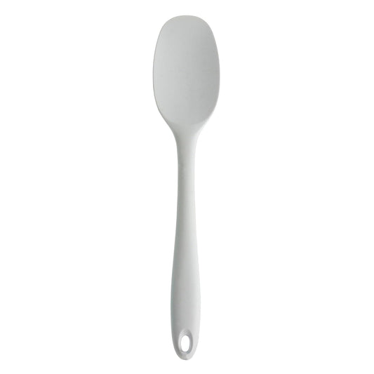 RSVP International Elas Favorite Silicone Spatula Spoon, White, 11" | BPA-Free Silicone | Mix Thick Batters, Scrape Sauces, Stir Pasta, & More | Dishwasher Safe & Heat Resistant