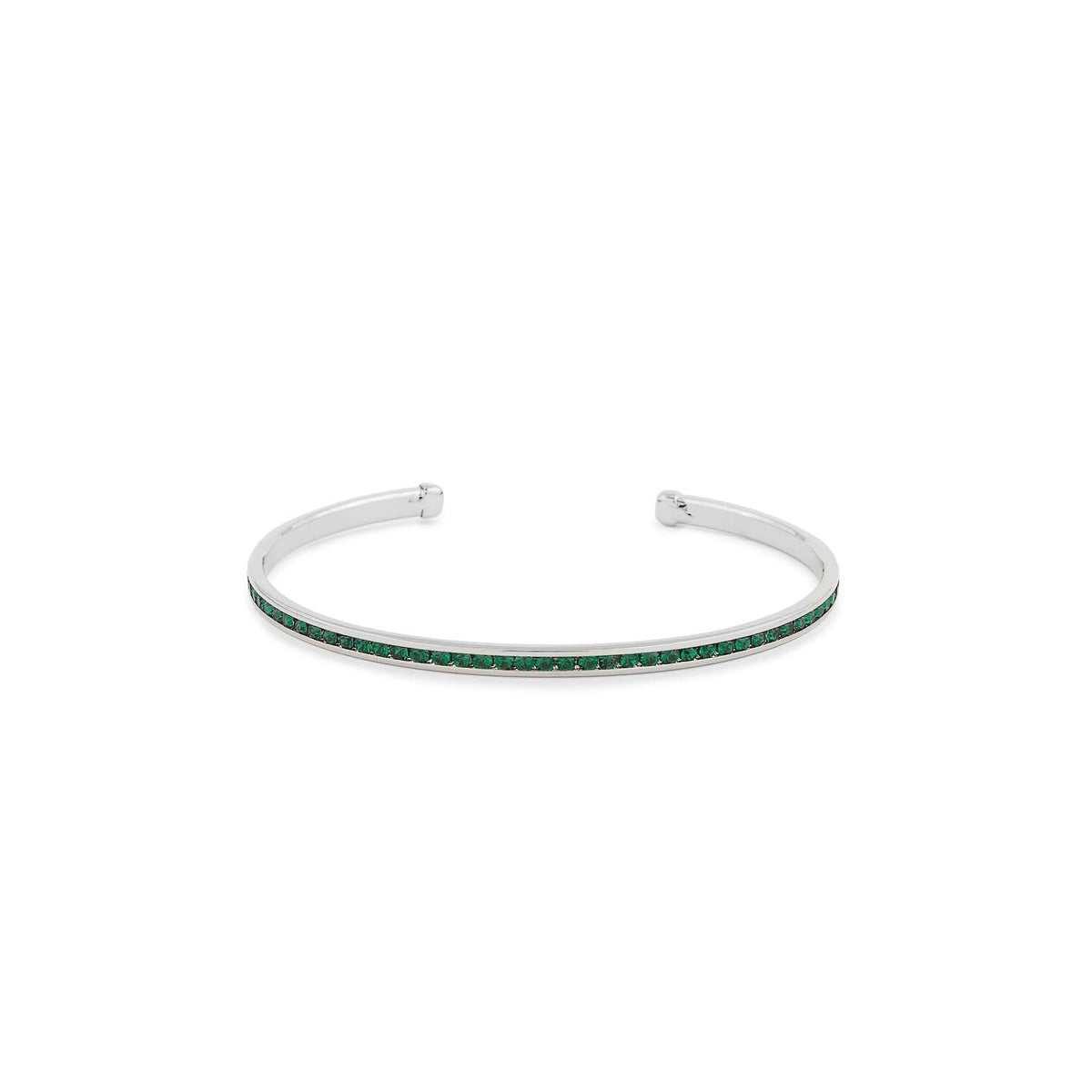 Maya J Bracelet, White Gold (Emerald), Contemporary