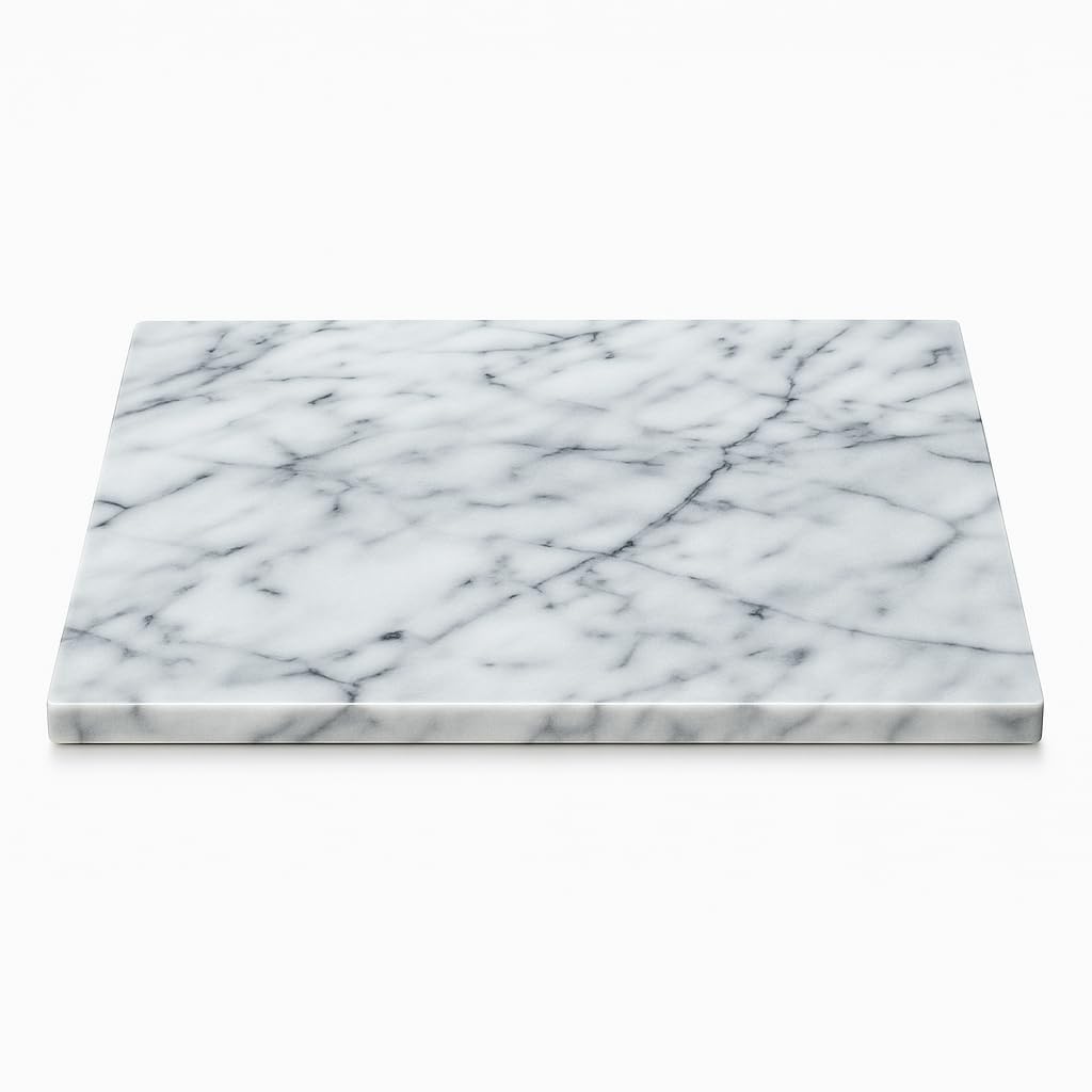 JEmarble Pastry Board 12x16 inch with Non-Slip Rubber Feets for Stability Perfect for Keep the Dough Cool and Chocolate Tempering(Premium Quality)
