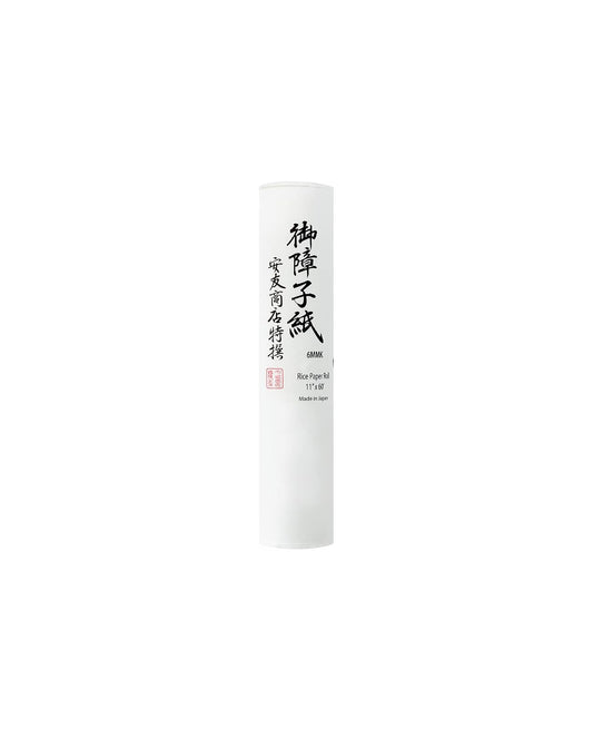 Yasutomo - 6MMK Acid-Free Rice Paper Roll, 11 in X 60 ft, White - 411247