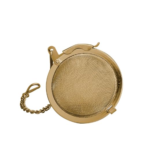 HIC Kitchen Gold Mesh Ball Tea Infuser, 2in