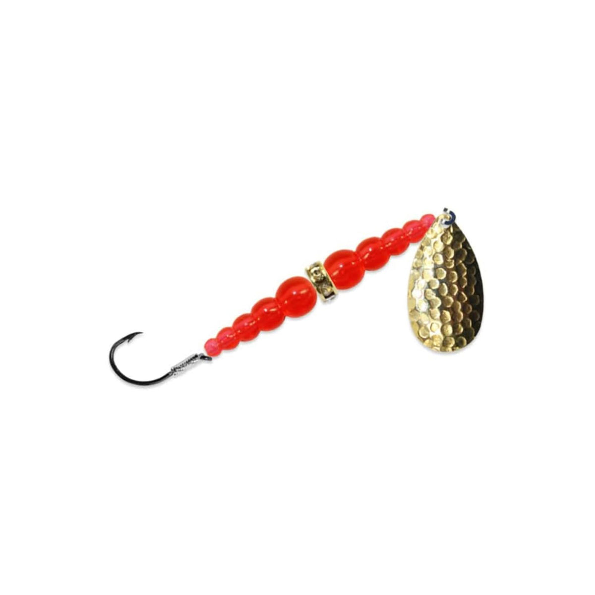 Mack's Lure Fishing Hook, #4, Brass/Orange