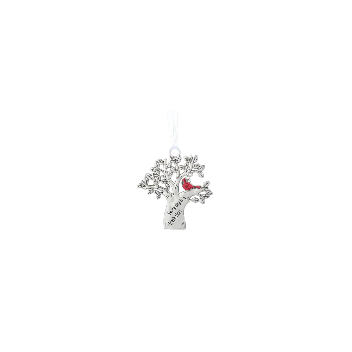 Ganz Hanging Ornament, 2.75-Inch, Red, Silver