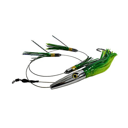 High Speed Daisy Chain Savage Plomerito 12" Wahoo Lure by MagBay Lures (Green)