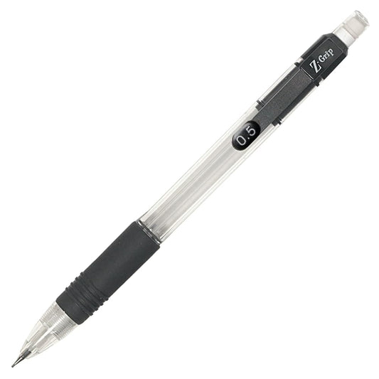 Zebra Pen Z-Grip Mechanical Pencil, 0.5mm Point Size, HB #2 Graphite, Black Grip, 12 Pack (52310)