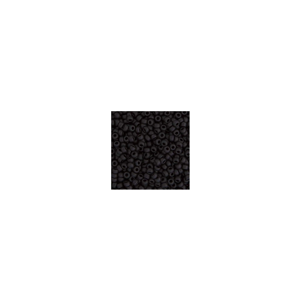 John Bead Craft Bead, 6/0, Black Matte