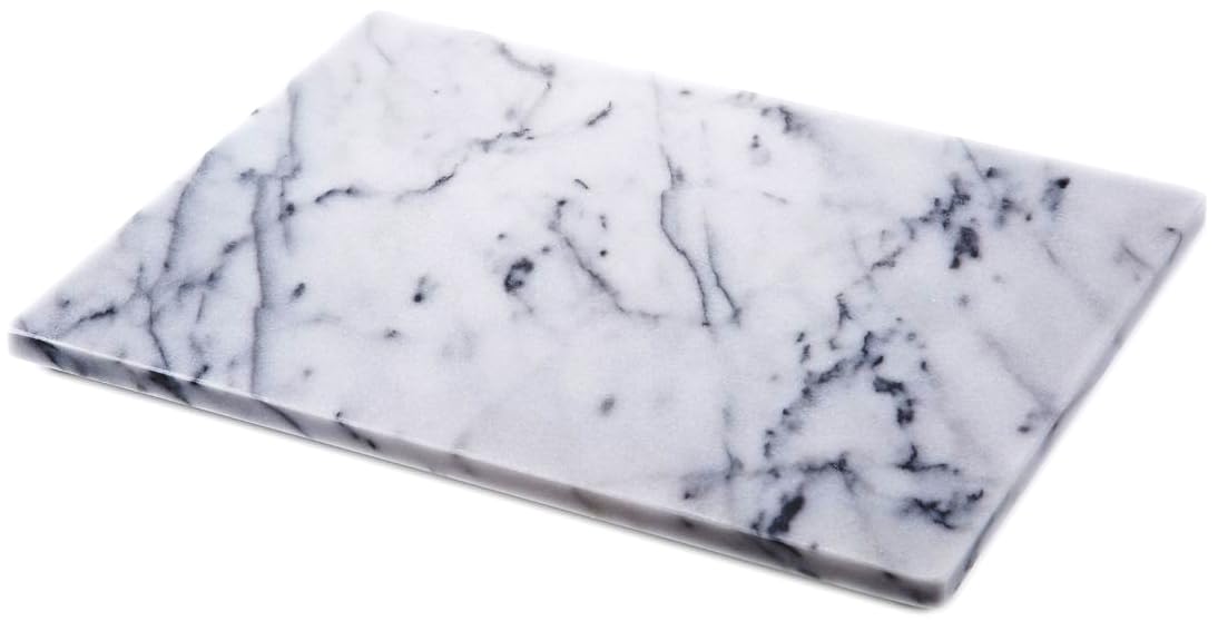 JEmarble Cutting Board, 20"L x 16"W, White