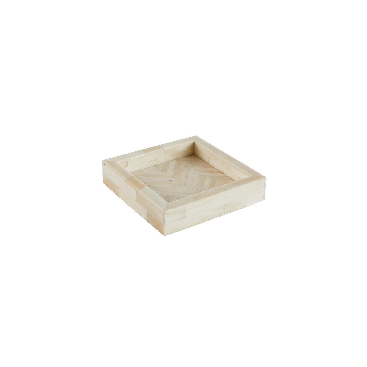 47th & Main Tray, 6" x 6" x 1.3", Cream