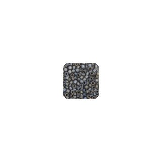 John Bead Craft Bead, 8/0, Dark Silver Grey AB Matte