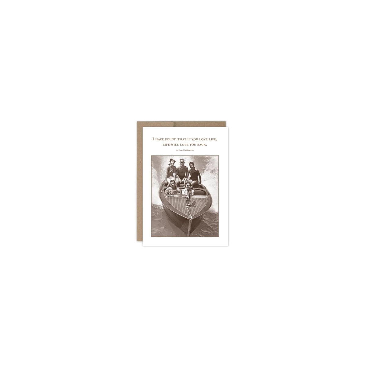 Shannon Martin Design Greeting Card, 4.5 x 6.25 inches, Rich Copper and Sepia To