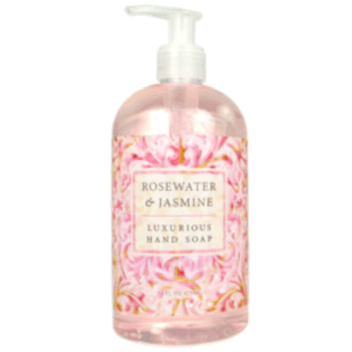 Greenwich Bay Trading Company Luxurious Hand Soap, Rosewater & Jasmine. 16 Fl Oz (R2Y015)
