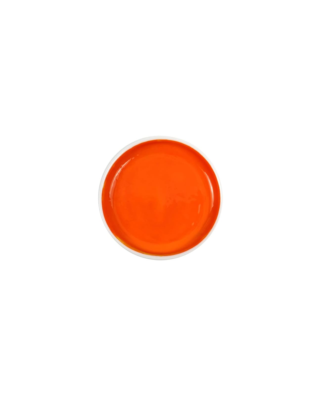 Yasutomo Sumi-E Watercolor in Porcelain Dish, Vermillion