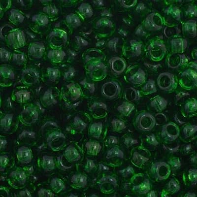 John Bead Craft Bead, 11/0, Transparent Medium Green