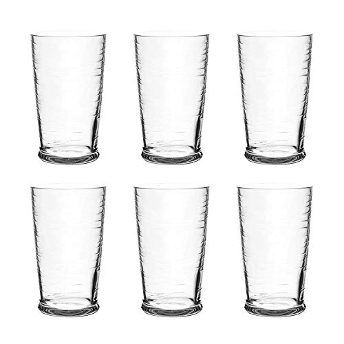 TarHong Cordoba Jumbo Glass, Clear, 23 oz, Premium Plastic, Set of 6