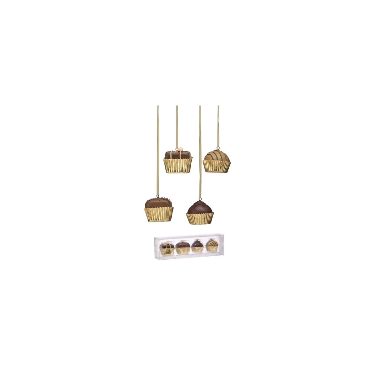 Regency International Hanging Ornament, 2-Inch, Chocolate