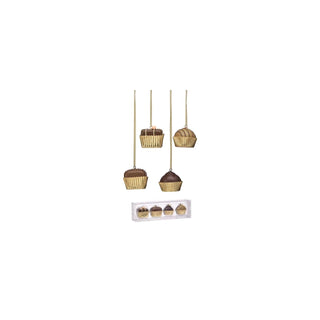 Regency International Hanging Ornament, 2-Inch, Chocolate