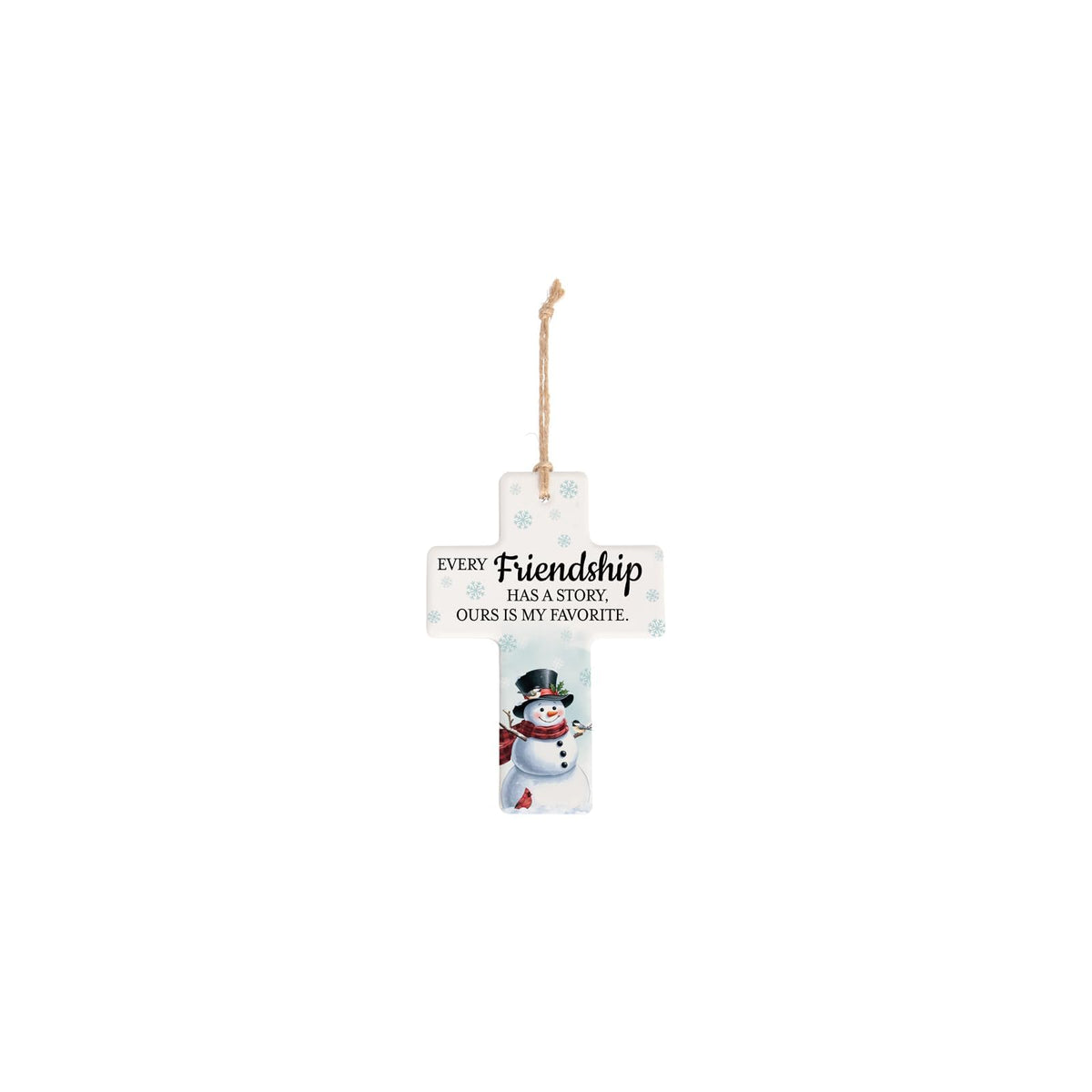 Carson Hanging Ornament, 5.5" H, White