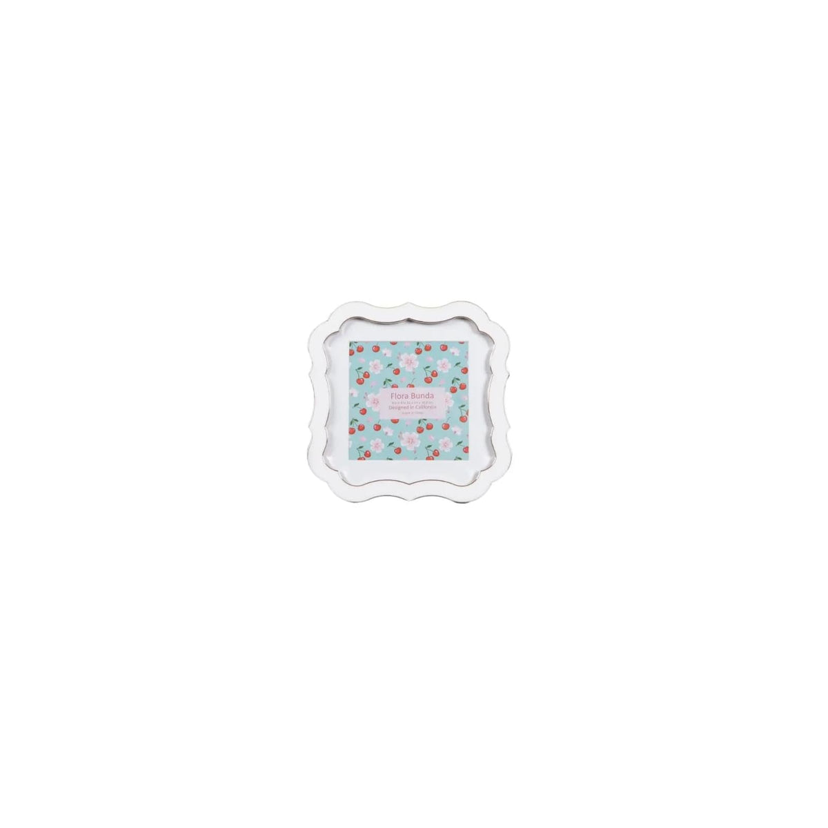 Flora Bunda Picture Frame, White