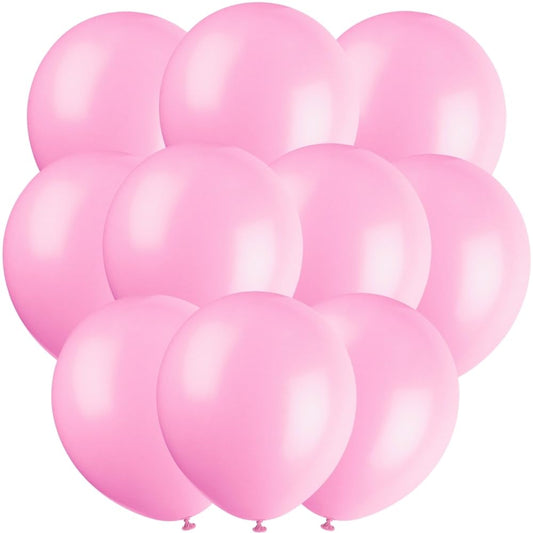 Unique Industries 12" Latex Petal Pink Balloons, 10ct