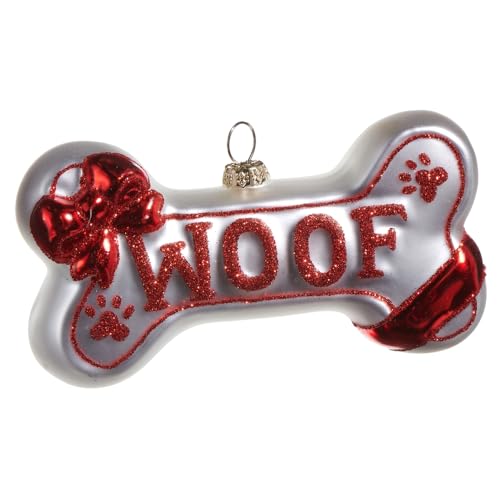5" Woof Dog Bone Ornament