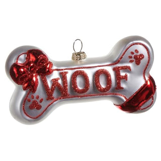 5" Woof Dog Bone Ornament