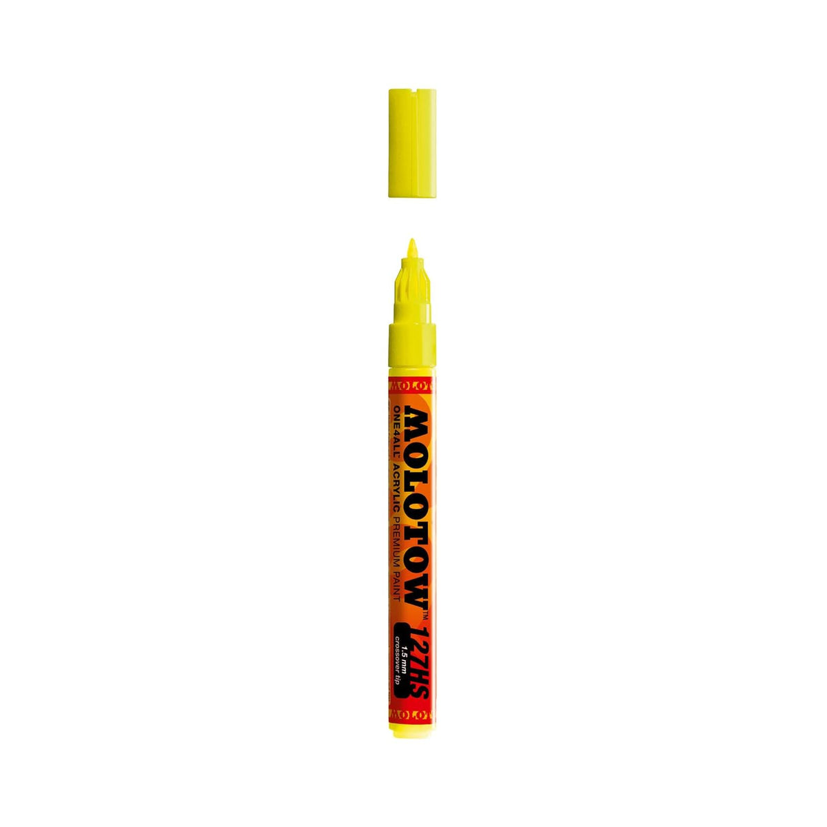 MOLOTOW Marking Pen, 1 Count (Pack of 1), Neon Yellow Fluorescent