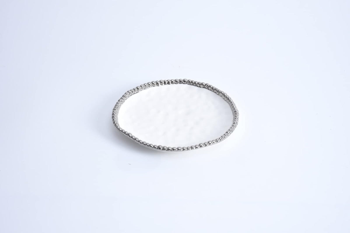 Pampa Bay Porcelain Round Dessert/Appetizer Plate, White