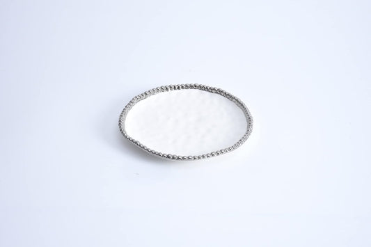Pampa Bay Porcelain Round Dessert/Appetizer Plate, White