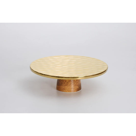 Pampa Bay Item Stand, Gold Tone, Modern