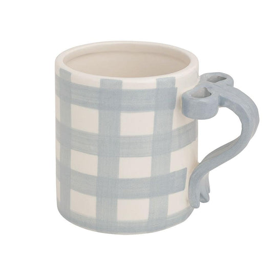 Mud Pie Drinking Cup, 15 Ounces, Gingham