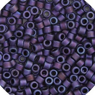 John Bead Craft Bead, Size: 11, Violet AB Matte Metallic Gold Luster