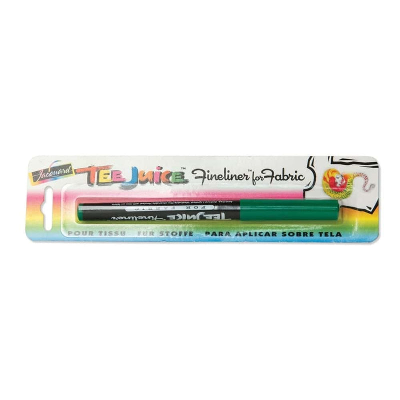 Jacquard JAC-PEN1006 Fine Tee Juice Fabric Marker, Green