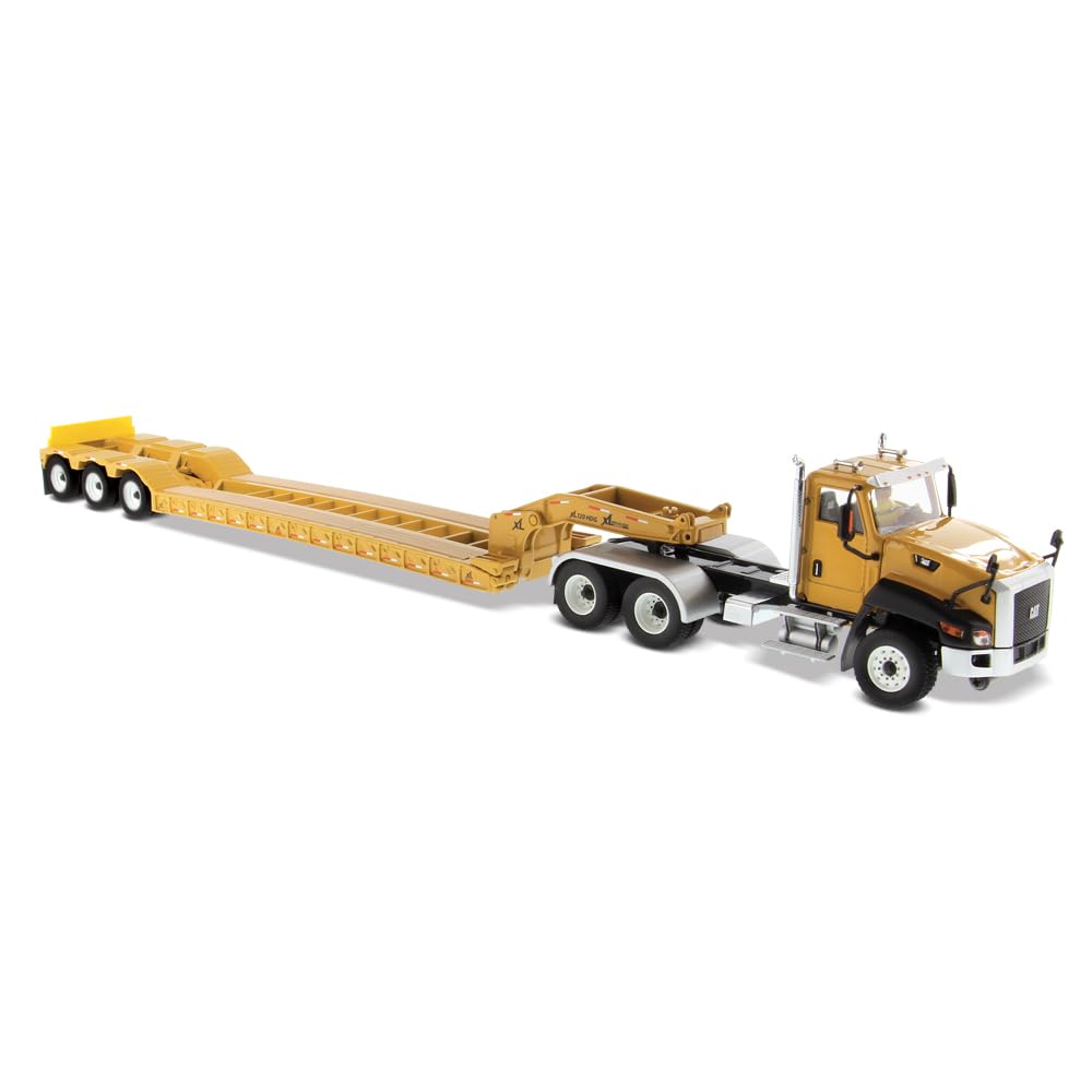 Cat Caterpillar CT660 Day Cab with XL 120 Low-Profile HDG Lowboy Trailer and Operator Core Classics Series 1/50 Diecast Model by Diecast Masters 85503 C