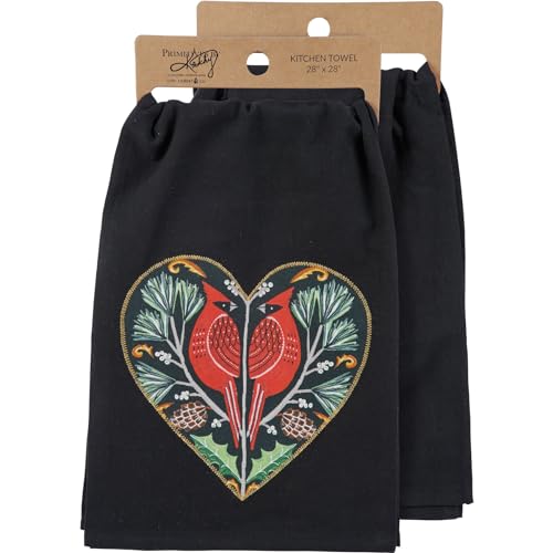 Primitives by Kathy Kitchen Towel - Cardinal