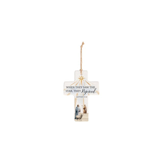 Carson Hanging Ornament, 5.5" H, White
