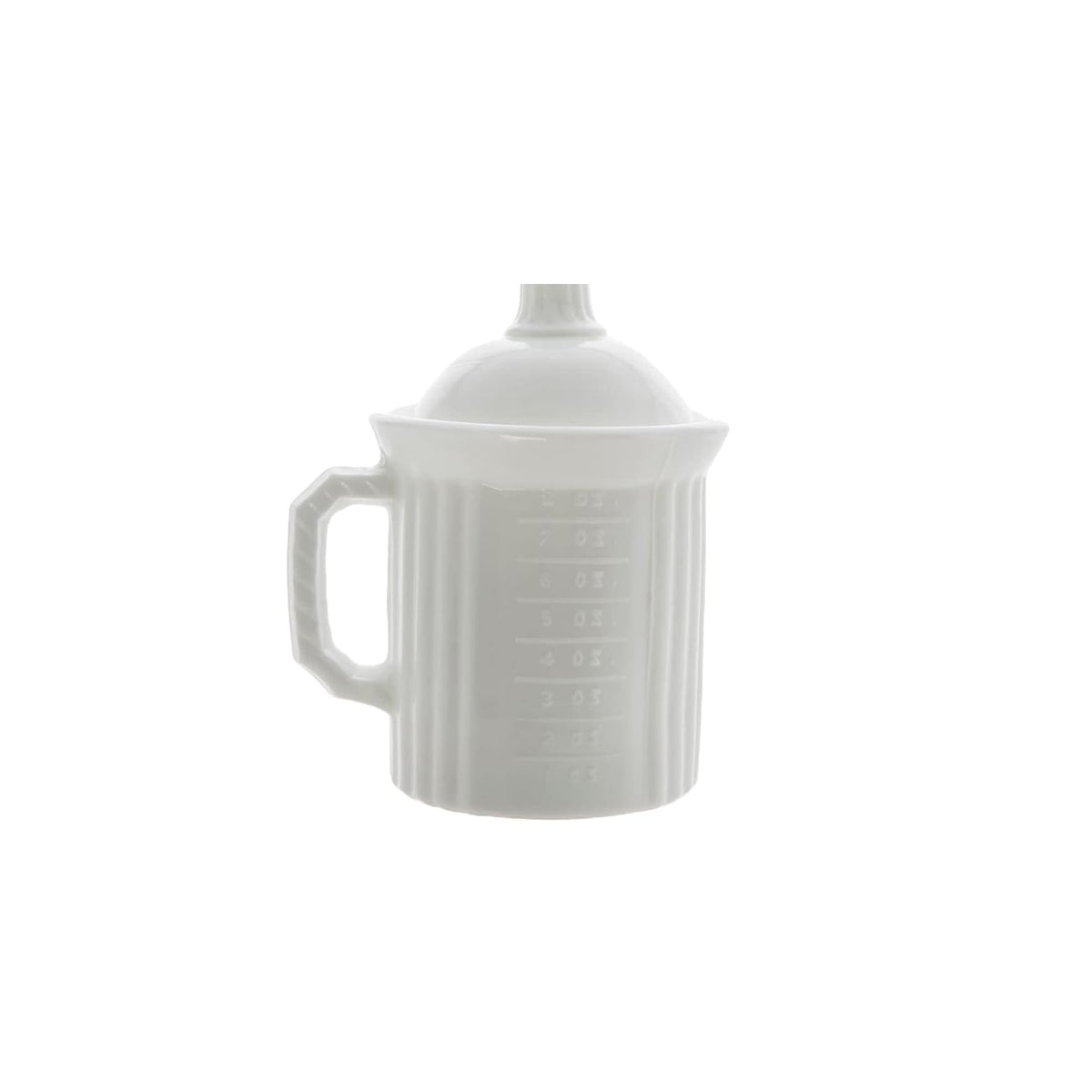 Mosser Glass Measuring Cup, 3.25 inches (Diameter) x 3.5 inches (Height), White