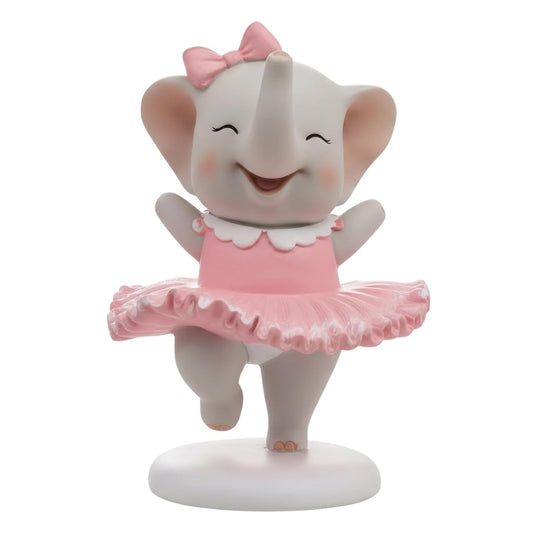 Comfy Hour 4.5 Inch Elephant Cake Topper, Ballerina Figurine