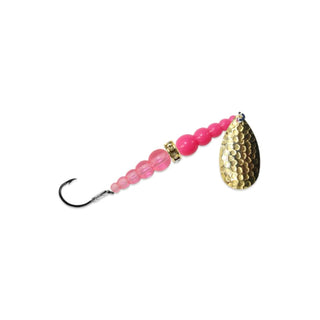 Mack's Lure Fishing Hook, #4, Brass/Hot Pink/Pink