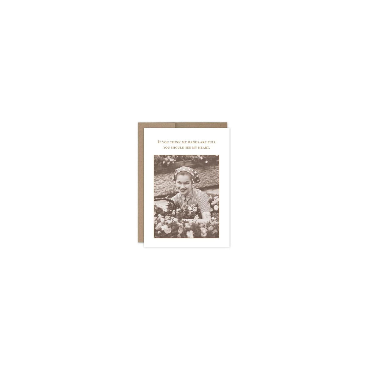 Shannon Martin Design Greeting Card, 4.5" x 6.25", Rich Copper and Sepia Tones