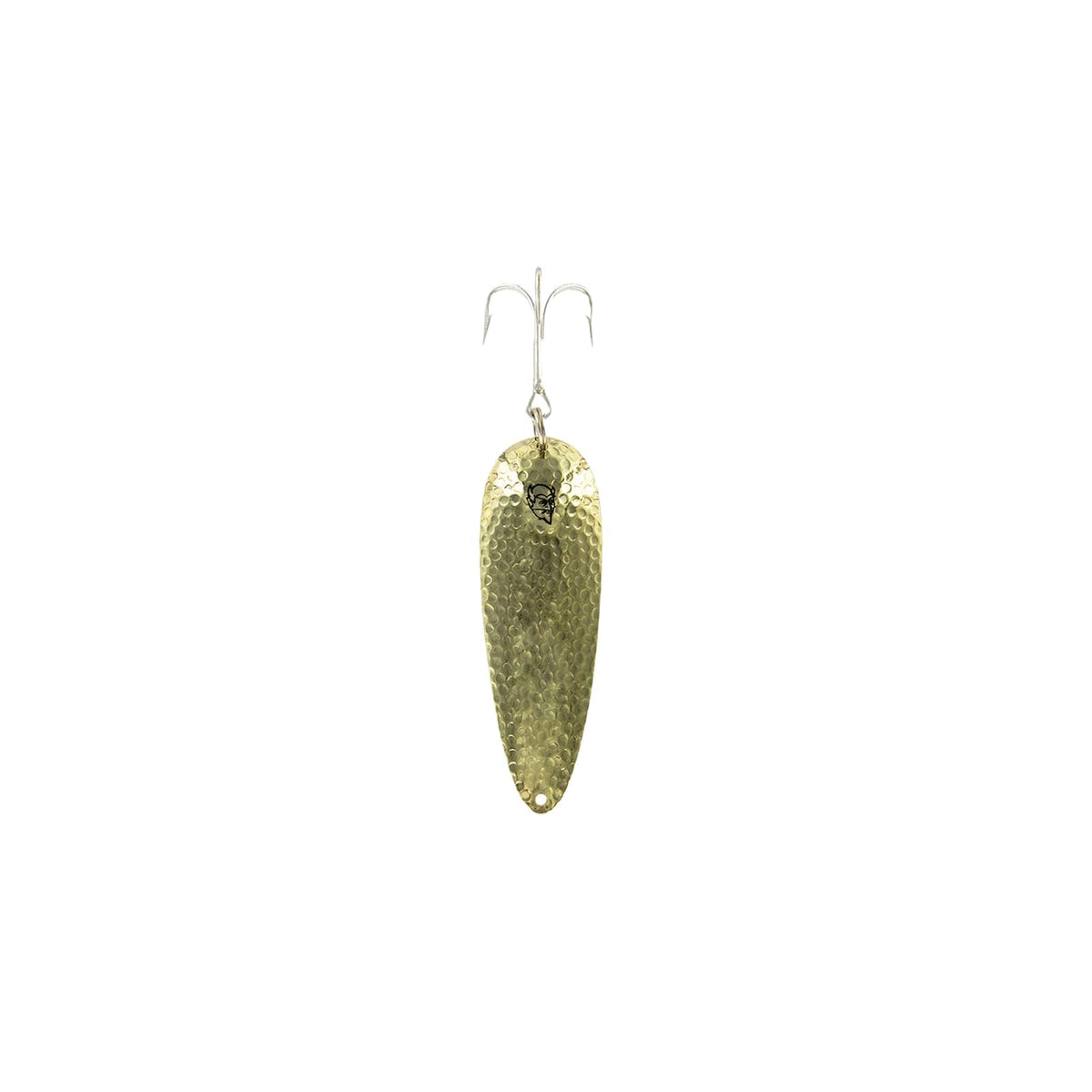 Dardevle Fishing Hook, 3/16 oz. - 1 3/8" x 5/8", Hammered Brass