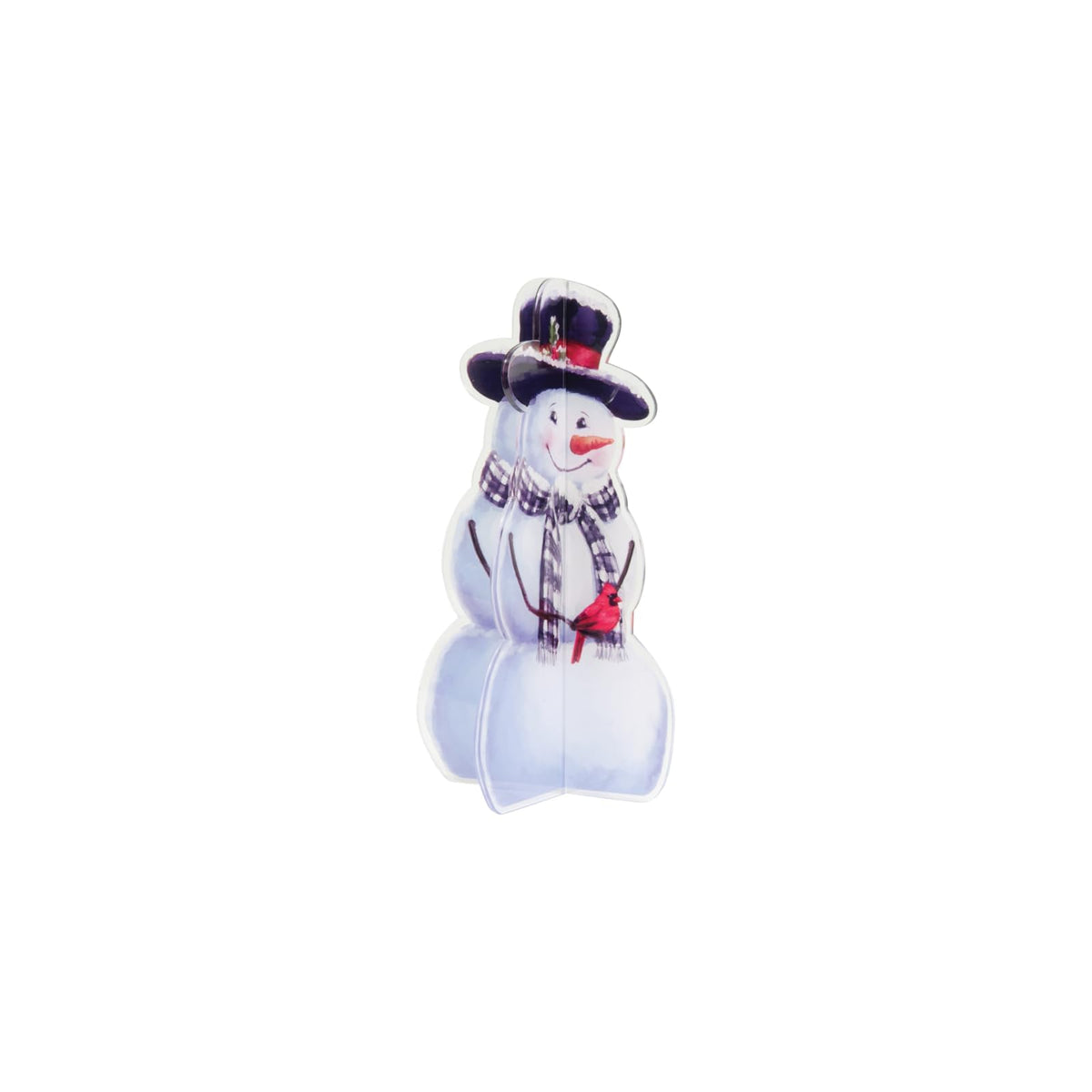 Carson Figurine, 8" H, White/Black/Orange