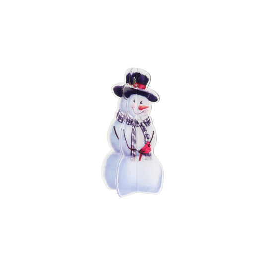 Carson Figurine, 8" H, White/Black/Orange