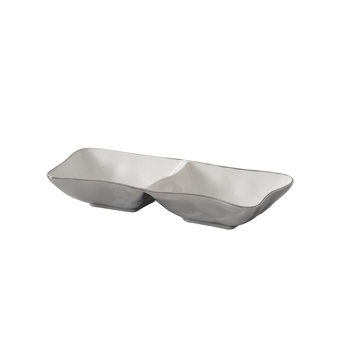 Pampa Bay Tray, 19" x 6.3" x 1", Silver