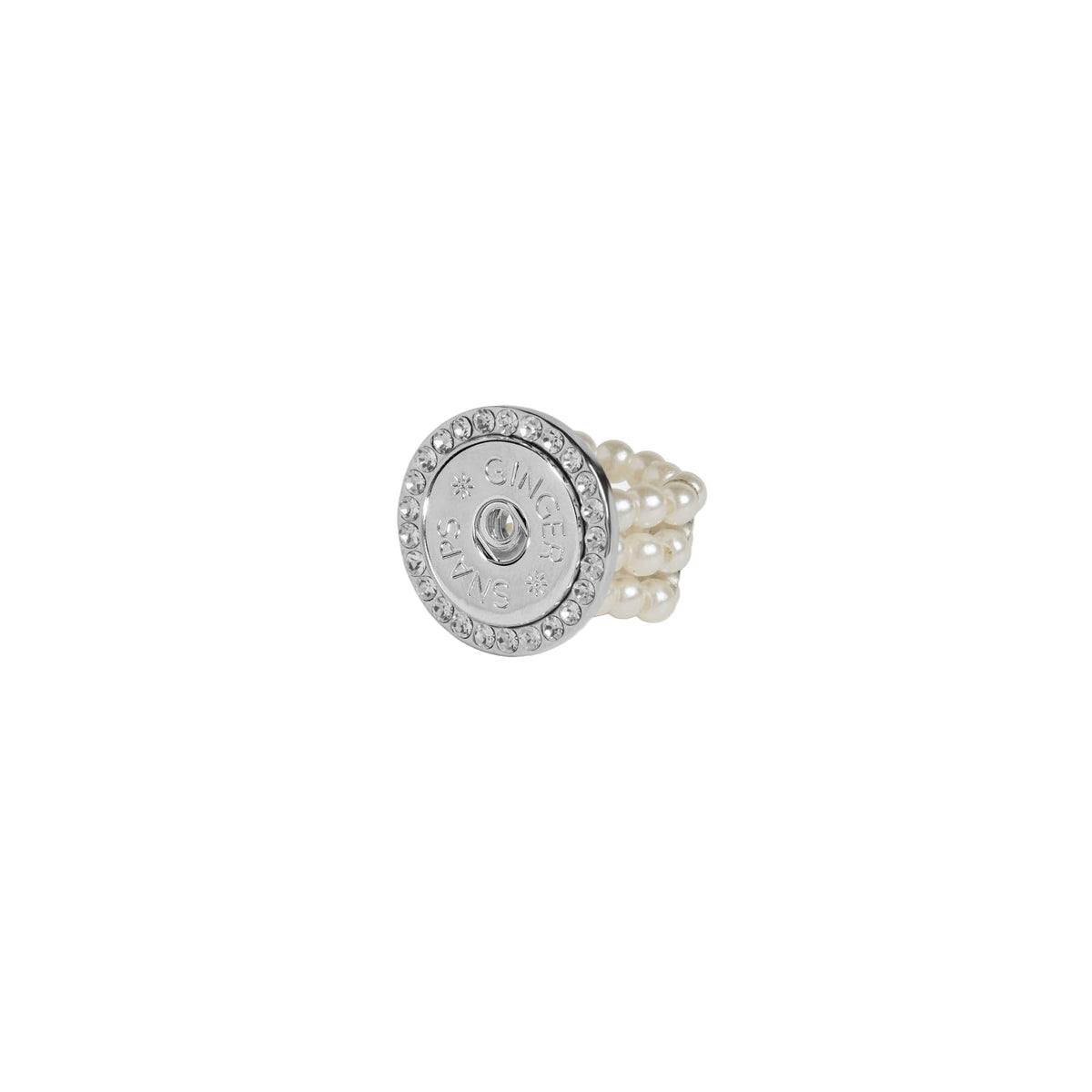 Ginger Snaps Ring, One Size, White