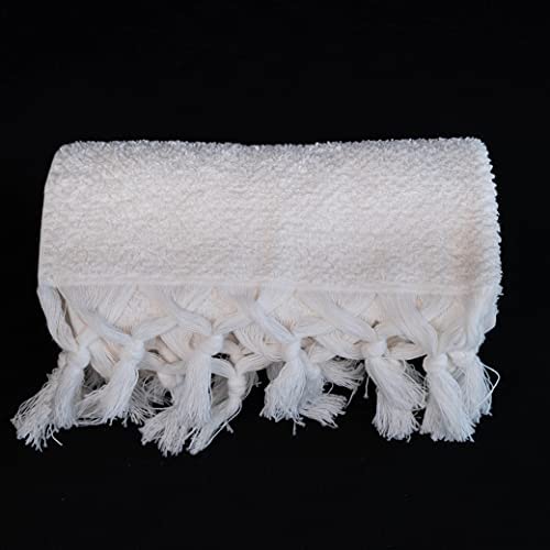 100% Cotton Organic Turkish Luxury Towels for Bathroom | Oversized | Soft, Higly Absorbent, Quick Dry and Odor Resistant | Machine Washable (White, Set of 2 Hand Towels)