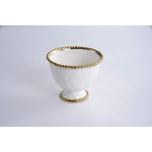 Pampa Bay Golden Salerno Small Footed Bowl