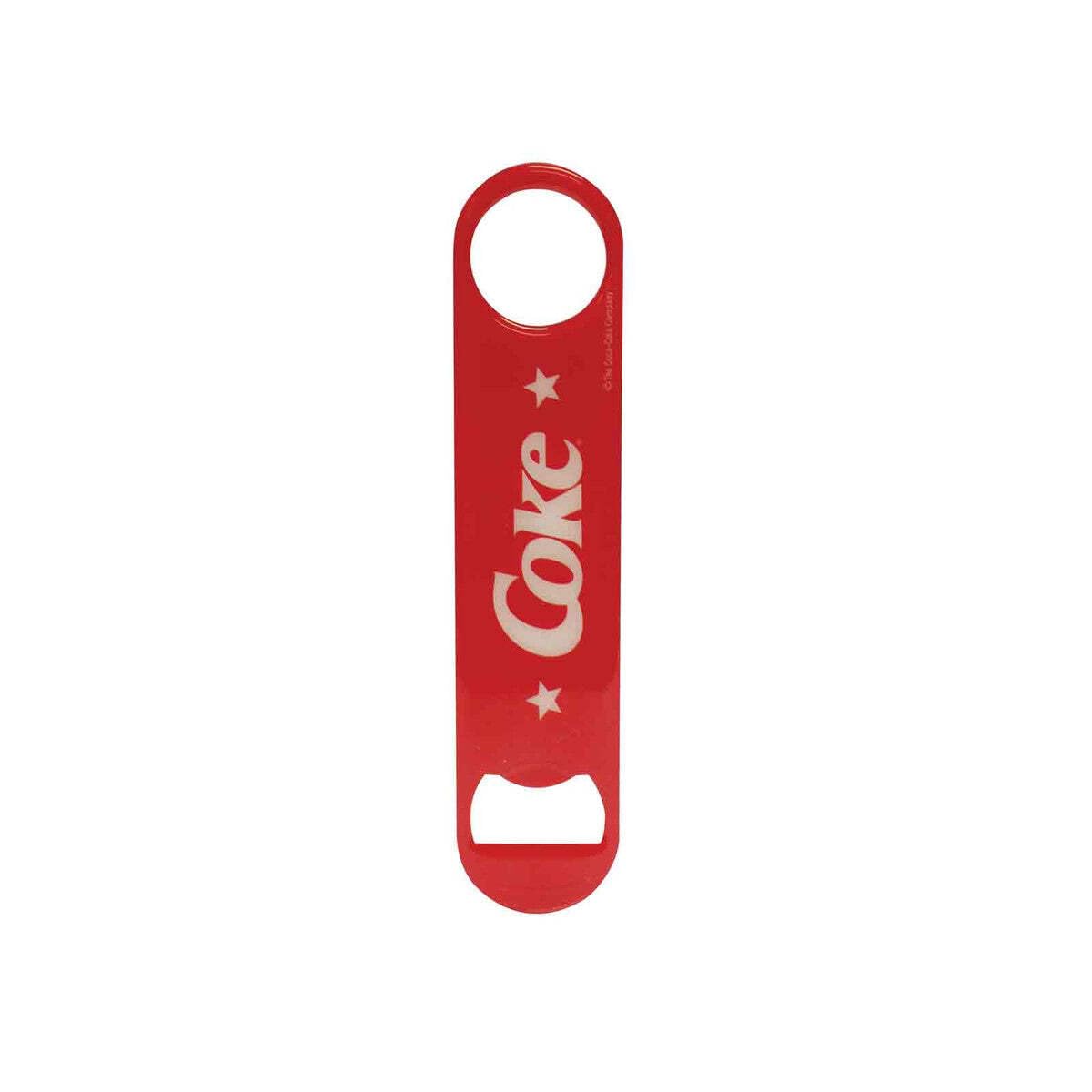TableCraft's Coca-Cola Flat Metal Bottle Opener '86 Graphic Red