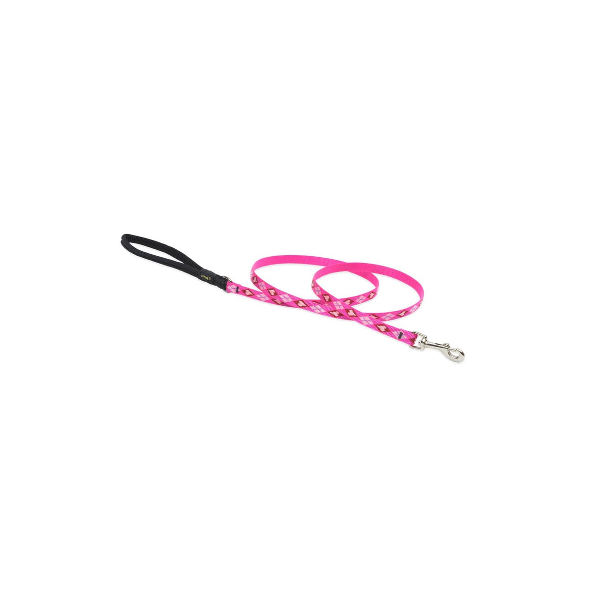 LupinePet Leash, 1/2" x 4 feet, Puppy Love